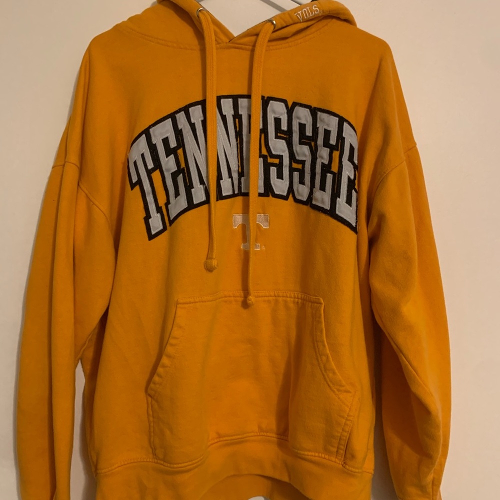yellow/orange tennessee volunteers college hoodie